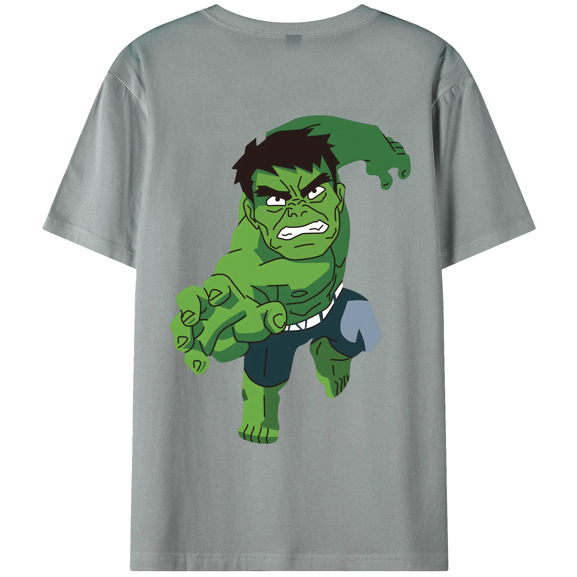 （画像用） アベンジャーズ The Avengers 綿100％ メンズ半袖Tシャツ（バックプリント） 通気性